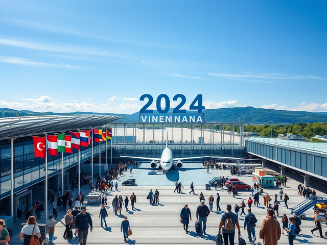 #Аэропорт Вены бьет рекорды: 🚀 Рост пассажиропотока в 2024 и планы на 2025!