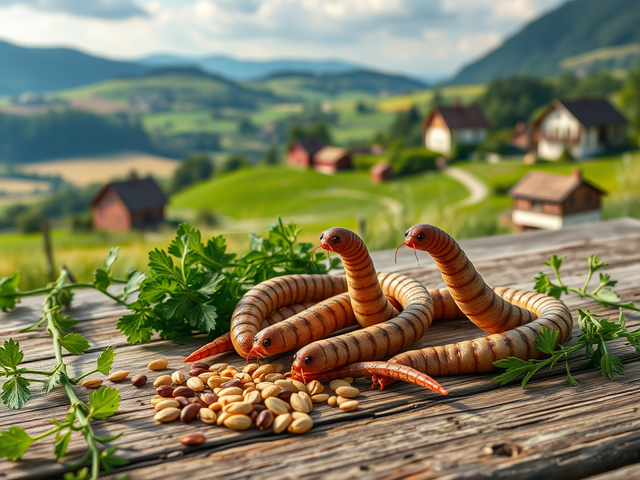 Разрешение на использование мучных червей в продуктах питания в Австрии 🇦🇹