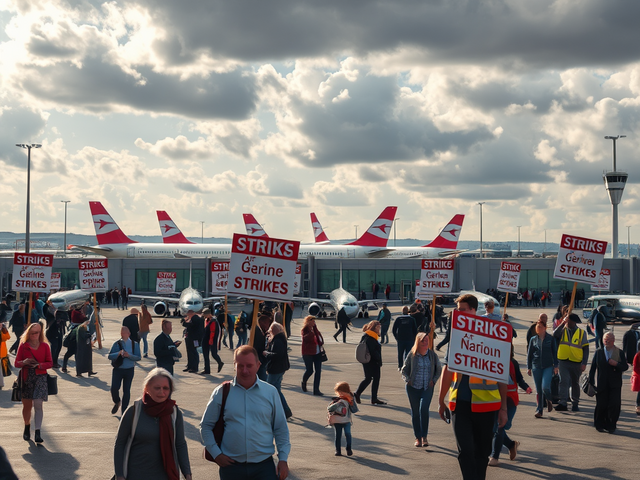 Страйки в аэропортах Германии: как они влияют на рейсы в Австрии? ✈️
