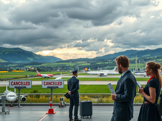 Забастовки в Германии: 45 рейсов из Австрии отменены 🇦🇹✈️