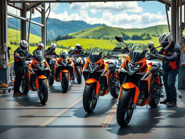 KTM начинает производство: Первые мотоциклы сошли с конвейера