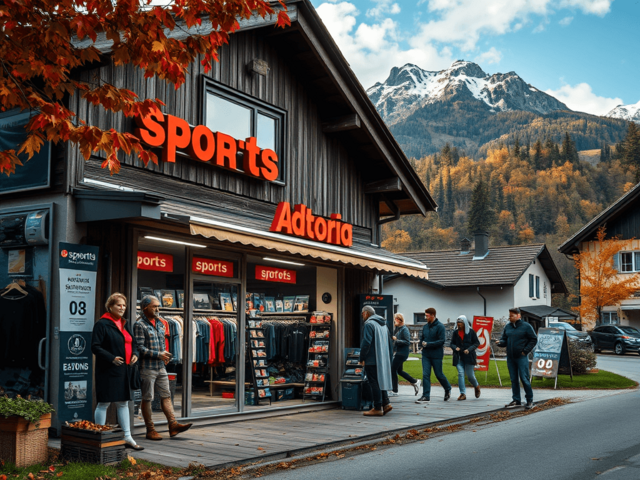 Падение оборота спортивных магазинов в Австрии в 2024
