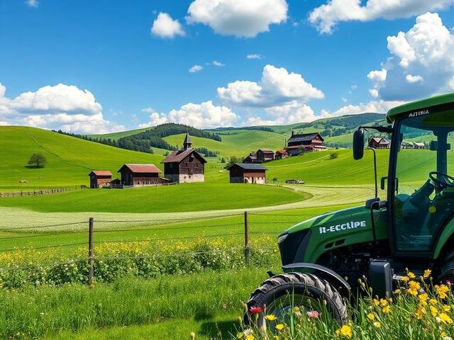 Электротрактор: инновации для фермерских хозяйств Австрии