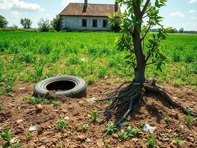 Микропластик в почве: угроза из шин и фасадов