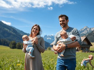 Декретные в Австрии: Как родителям получить деньги