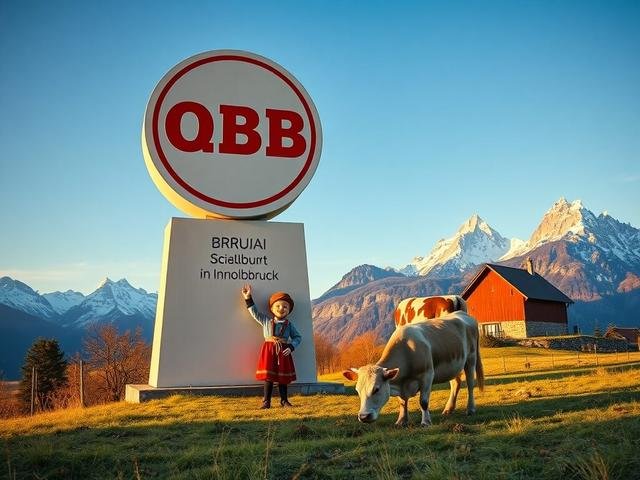 Schildbürgerstreich в Инсбруке: Логотип ÖBB за 200 000€