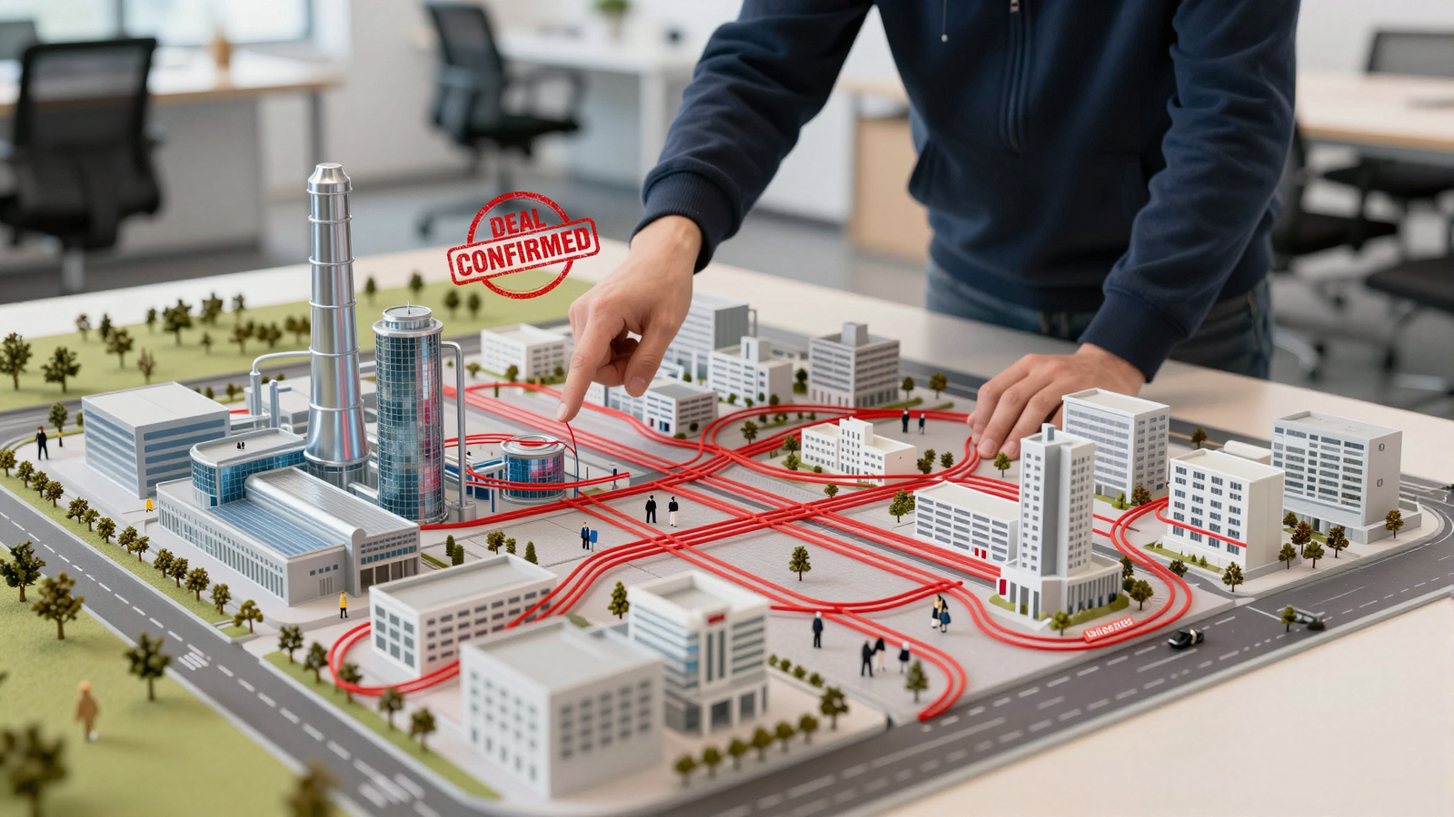 Logos of Merck and Terns Pharma against a backdrop of growth charts