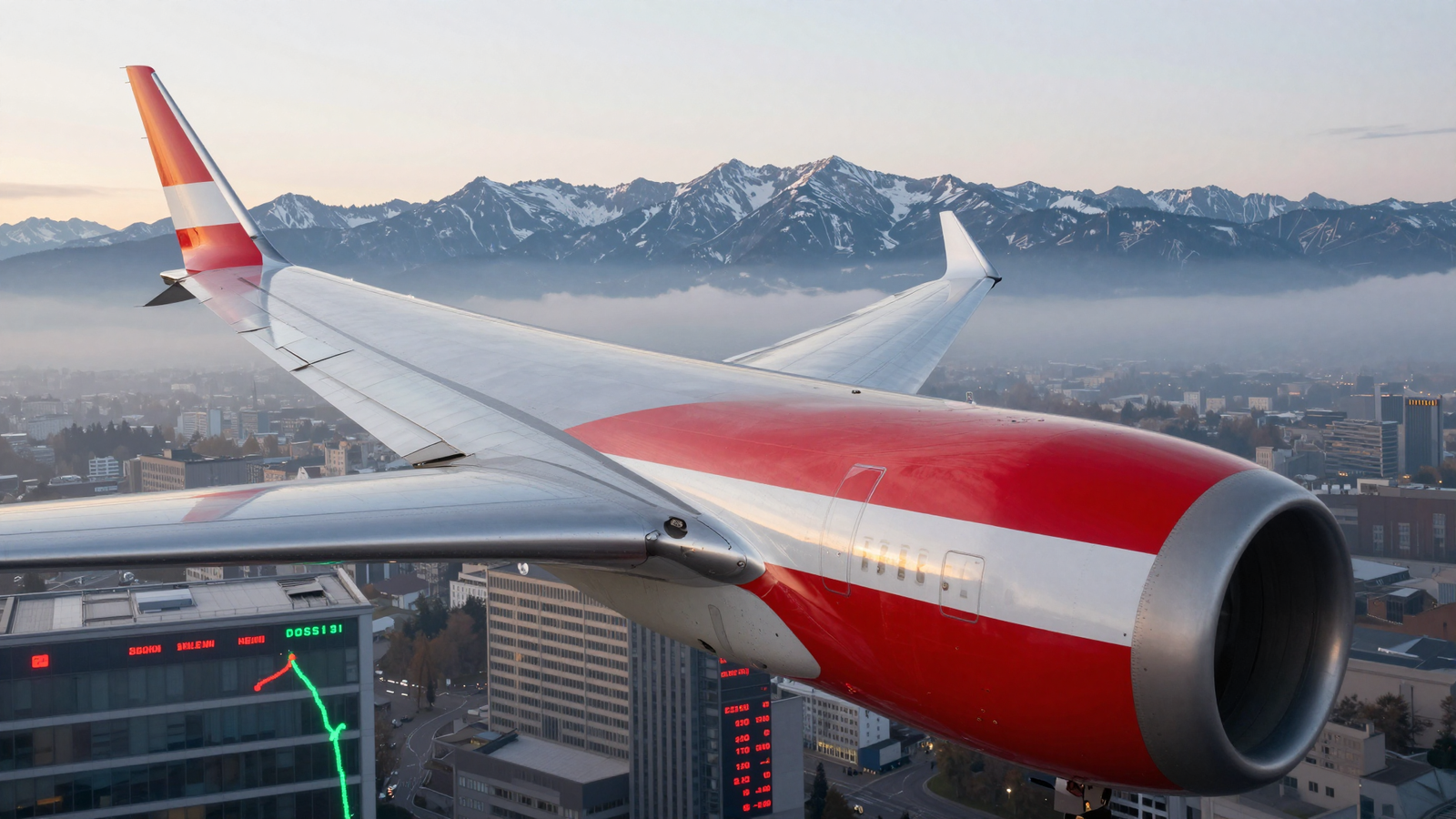 Austrian Airlines financial growth chart for 2025-2026