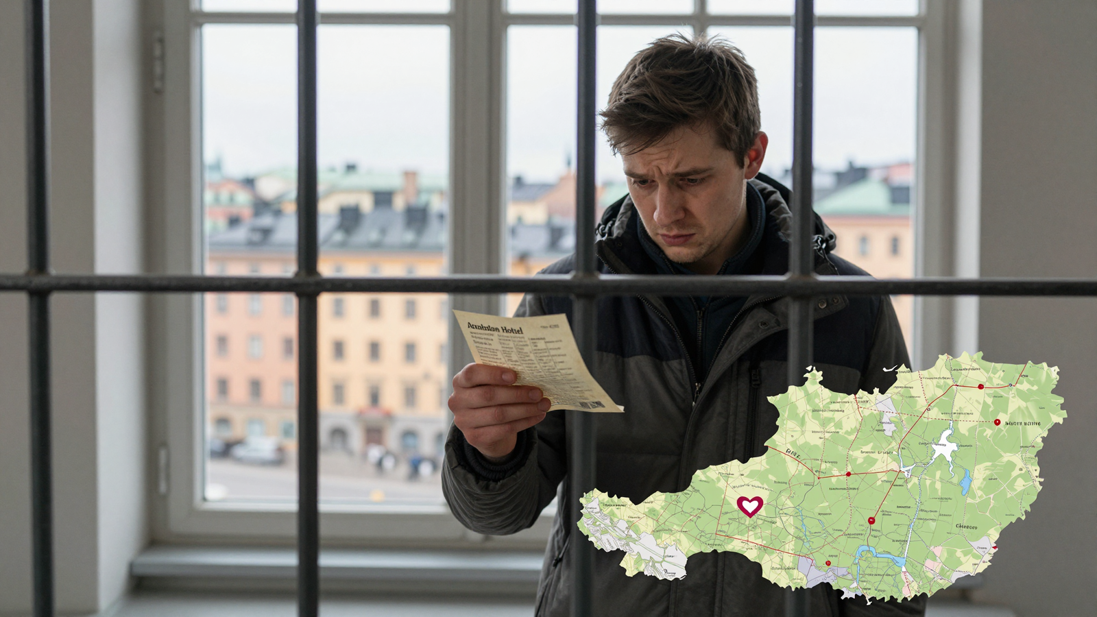 Zerstörung eines Traums: schwedische Landschaft mit Andeutungen von Problemen