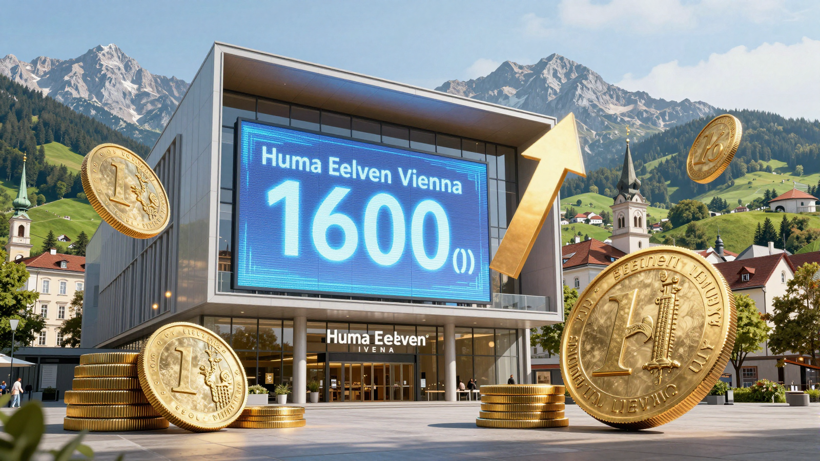 Символ успеха Huma Eleven – логотип компании