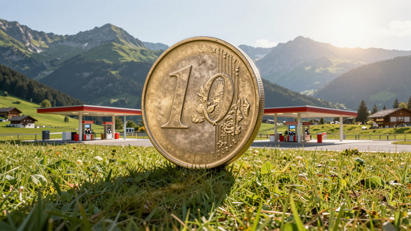 Заправка с новым ценовым табло